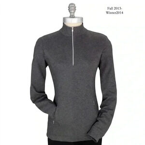 Fairway & Greene Ladies Luxury Interlock 1/4 Zip Pullover Size M
